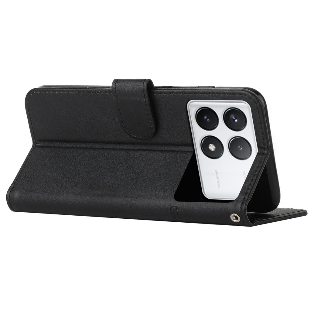 Кожаный чехол для телефона для Xiaomi Poco F6 Pro 5G/Redmi K70 5G/K70 Pro 5G с кошельком и подставкой