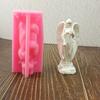 3D Силиконовые формы для девочки с крыльями, формы из эпоксидной смолы для изготовления свечей и мыла, силиконовая форма для мастики для конфет, шоколада, выпечки