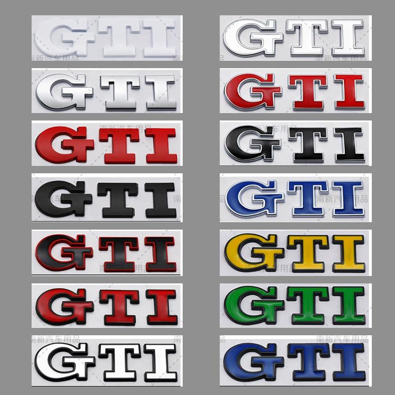 2026 Hot For VW VOLKSWAGEN for Volkswagen VW Metal GTI Logo Car Rear Trunk Emblem Side Sticker Golf 4 5 6 7 8 Polo Jetta Tiguan