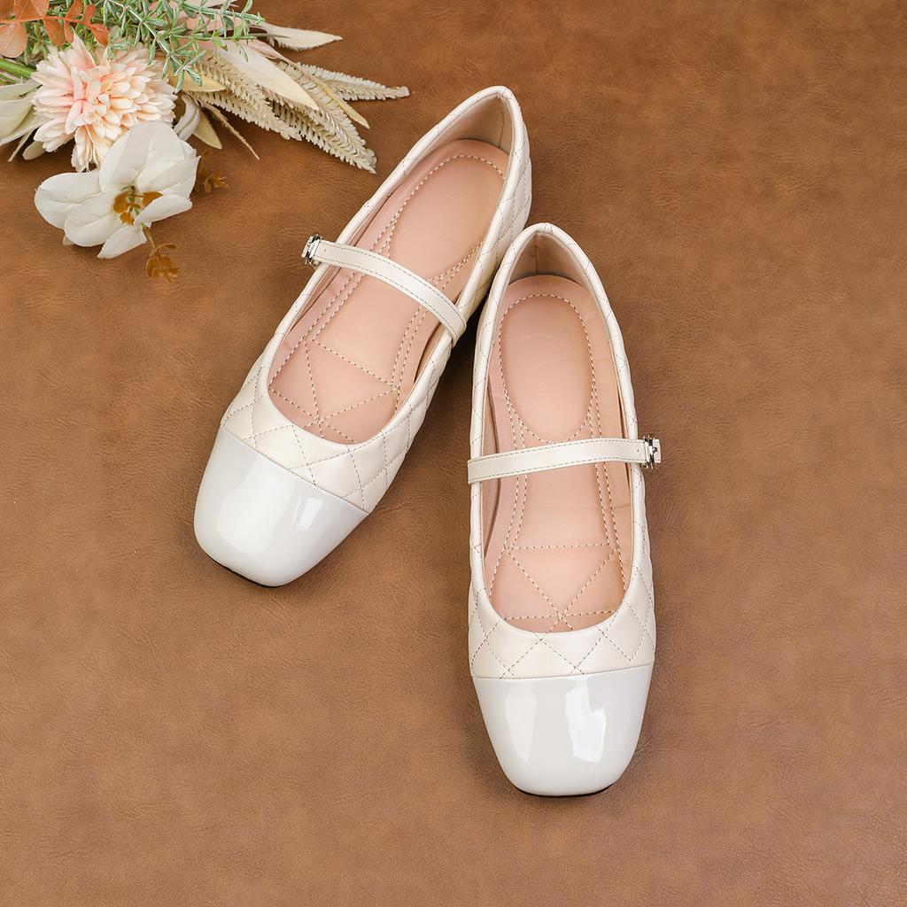 Fashion Flat Shoes for Women 2025 Spring and Autumn Mary Jane Shallow Mouth Plus Size Women's Shoes Ladies 42 43 44  Loafers Women