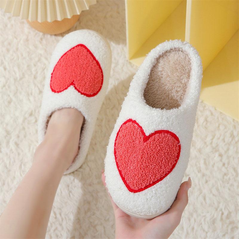 Warm Winter Fluffy Slippers Women Soft Sole Plush Couple House Slippers 2024 Indoor Closed Toe Non-Slip Home Cotton Shoes Woman