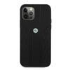 Etui do iPhone 12 BMW Hardcase Skórzane Czarny