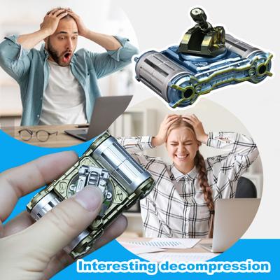 Металлический танк Fidget Spinner Деформируемый Снятие стресса и тревоги Портативный Путешествия Дети Подростки Взрослые Пальцевой Вращающийся Гироскоп Сенсорная Игрушка