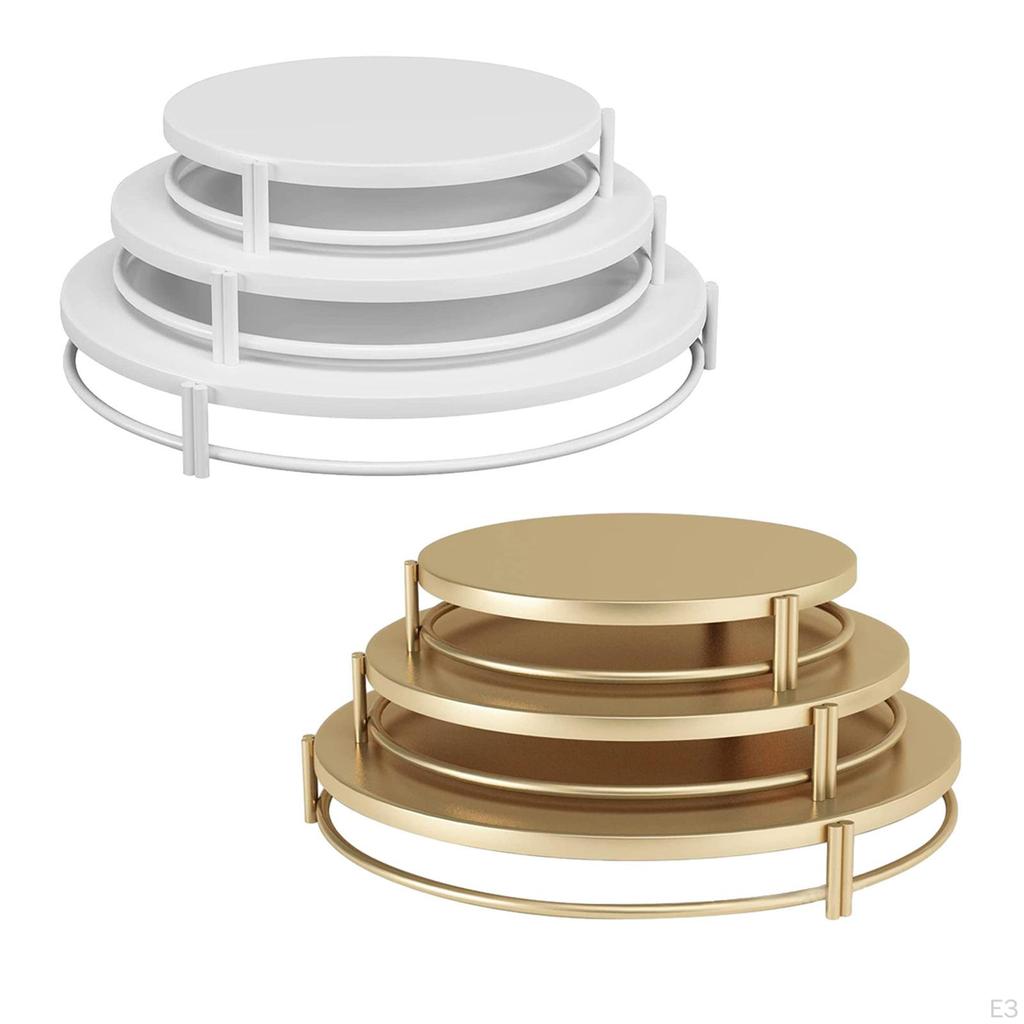 3Pcs Cake Stands Cupcake Stand Candy Display Dessert Storage for Anniversary Birthday