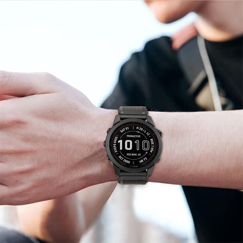 22 мм 26 мм Нейлоновый ремешок для Garmin Epix Pro 51 мм 47 мм Mk2i/Mk1 Enduro MARQ Gen 2 Наружный холщовый Trail Loop Плетеные быстросъемные ремешки