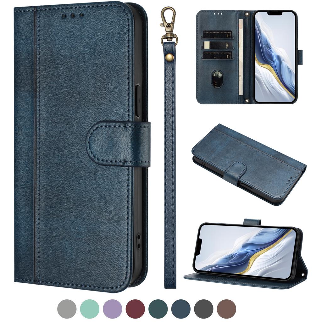 Wallet Flip Leather Case For XiaoMi Poco C71 C75 C61 C65 C55 C50 C51 C40 4G Card Holder With Wrist Strap Cover