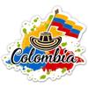 Colombia Country - 3" Vinyl Sticker - for Car Laptop I-Pad - Waterproof Decal