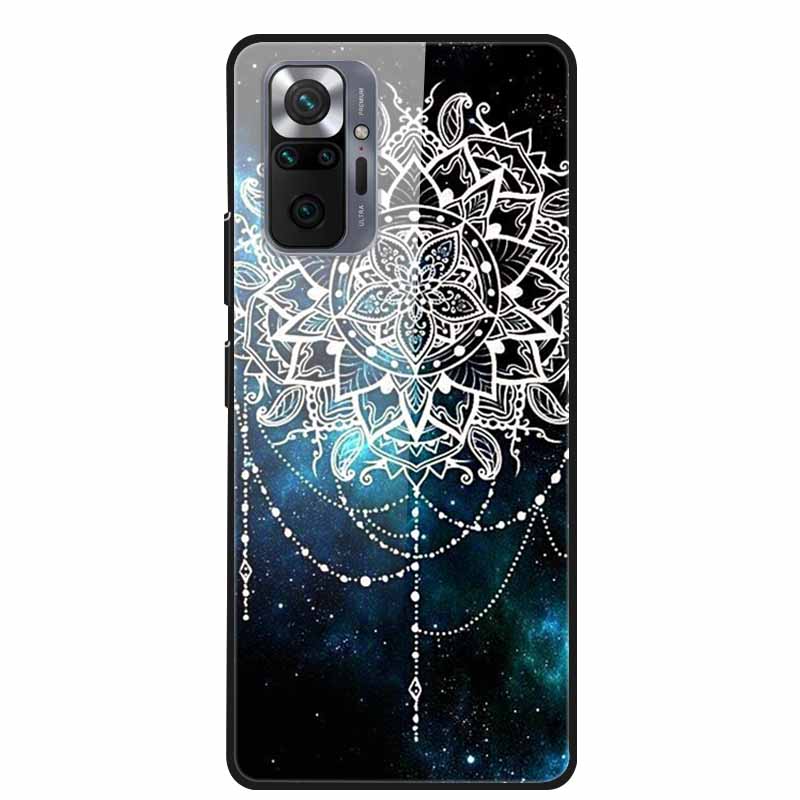 Цветная закаленная стеклянная крышка для чехла Xiaomi Redmi Note 10 Pro, жесткий противоударный Funda для чехлов Redmi Note10 / Note 10Pro, корпус