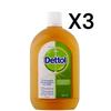 Liquide Antiseptique - DETTOL - 500ml - Lot De 3 - Protection Contre Les Bactéries - Hygiène Personnelle