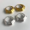 925 Sterling Silver Vintage Earrings For Women Trendy Simple Gold Heavy Earring Jewelry Prevent Allergy Party Accessories Gift