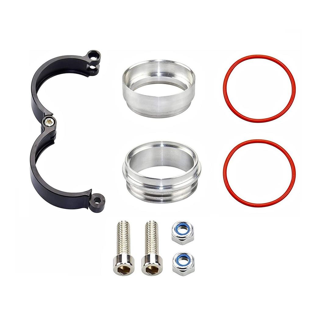 Aluminum Alloy 76mm Exhaust V Band Clamp Turbo Exhaust Pipe Vband Clamp With Flange System Assembly