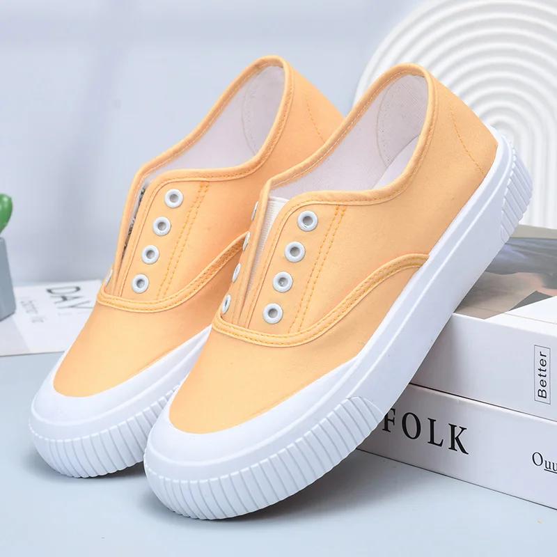 Candy Color 2024 Spring/Summer New Women's Shoes Breathable Upper Soft and Durable Big Sole Comfortable Women's Shoes