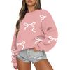Women  Tops Women's Long Sleeve Sweatshirt Casual Crewneck Loose Fit Pollover Fleece Tops