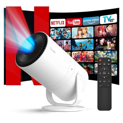 Tecaki Домашний проектор Моторизованный Автоматический 1080P Потолочный 4K Bluetooth Hi-Fi Большой Короткий Сверхкороткофокусный Совместимый с и Руководство по эксплуатации на японском языке