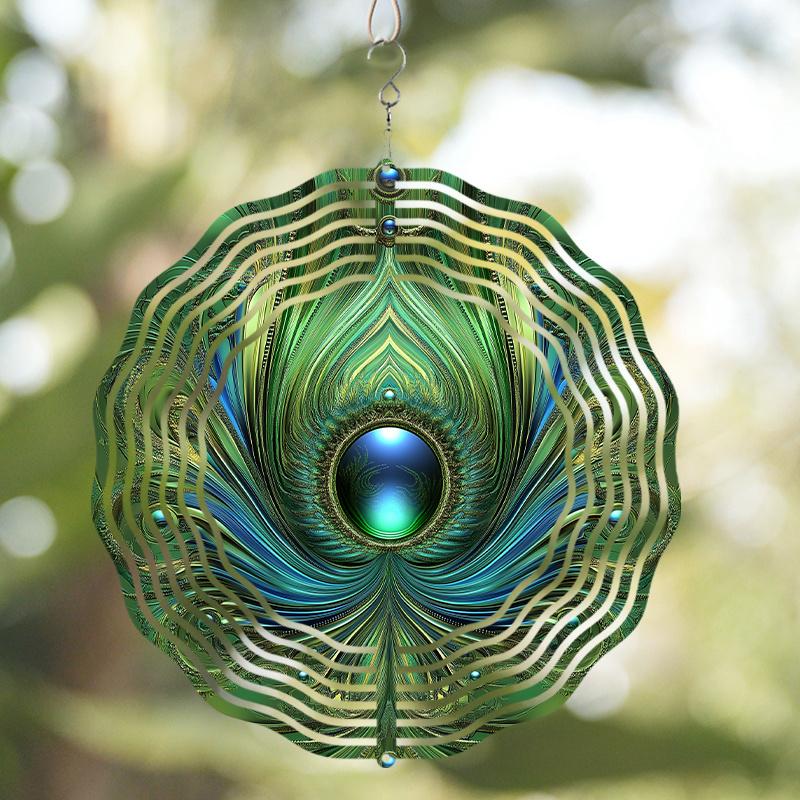 2D Metal Wind Spinner, Dynamic Sculpture for Indoor & Outdoor Decor, Ideal for Garden & Patio Art, Perfect Festive Gift