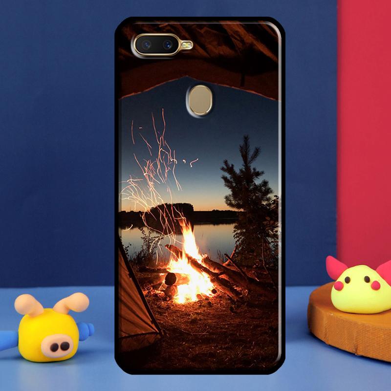 Чехол для кемпинга, природы, гор для Oppo A98 A78 A58 A15 A16 A17 A5 A9 A91 A52 A72 A76 A96 A74 A94 A54 S A57 A77