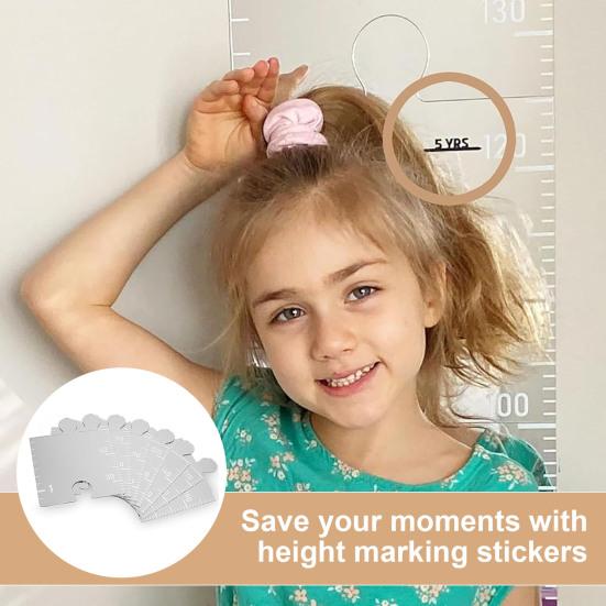 Таблица роста детей Зеркальная доска для сухого стирания Детская комната Детская спальня для младенцев и взрослых Мальчики Девочки Настенная доска для сращивания Линейка для измерения высоты