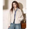 ET BOITE Women's Retro Casual Lapel Zipper Jacket