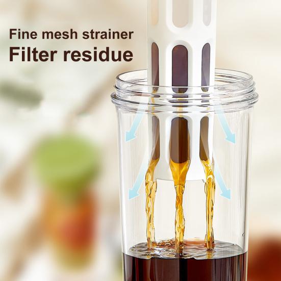 1L Cold Water Kettle Transparent Plastic Jug with Wide Mouth High-capacity Beverage Pot for Water Juice Iced Tea Milk