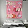 Sonny Angel Wall Tapestry Aesthetic Wall Hanging Printed Fabric Blanket Decorative Tapestries for Bedroom Living Room Home Decor