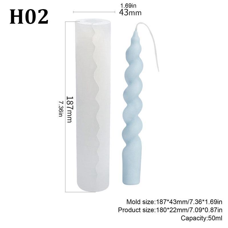 1 шт. спиральная коническая форма для свечей, коническая форма для изготовления свечей своими руками, силиконовая форма для свечей, форма для изготовления свечей, поворотная форма для свечей, силиконовая форма для свечей