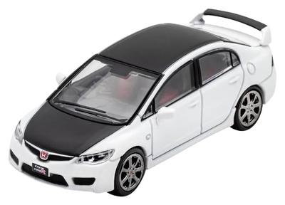 DIECASTTEAM Масштаб 1/64 Honda Civic Type-R FD2 Белый/Черный Капот и Крыша (Готовый продукт)