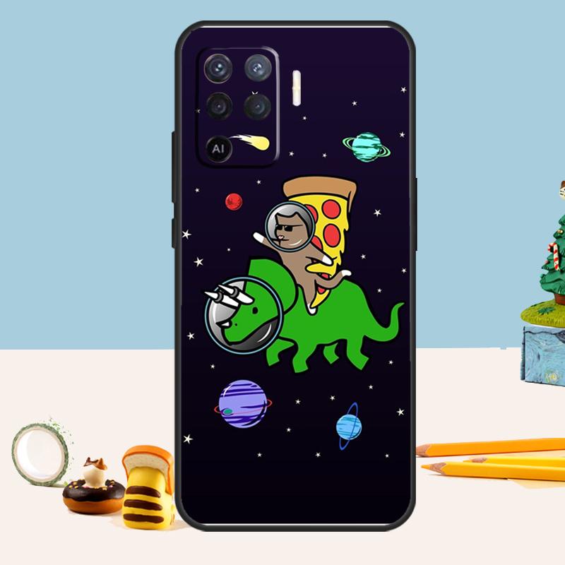 Чехол с изображением НЛО, инопланетного кота, вселенной Для Oppo A5 A6 Pro A15 A16 A76 A96 A17 A57 A98 A58 A78 A18 A38 A54 A74 A94 A40 A60 A80