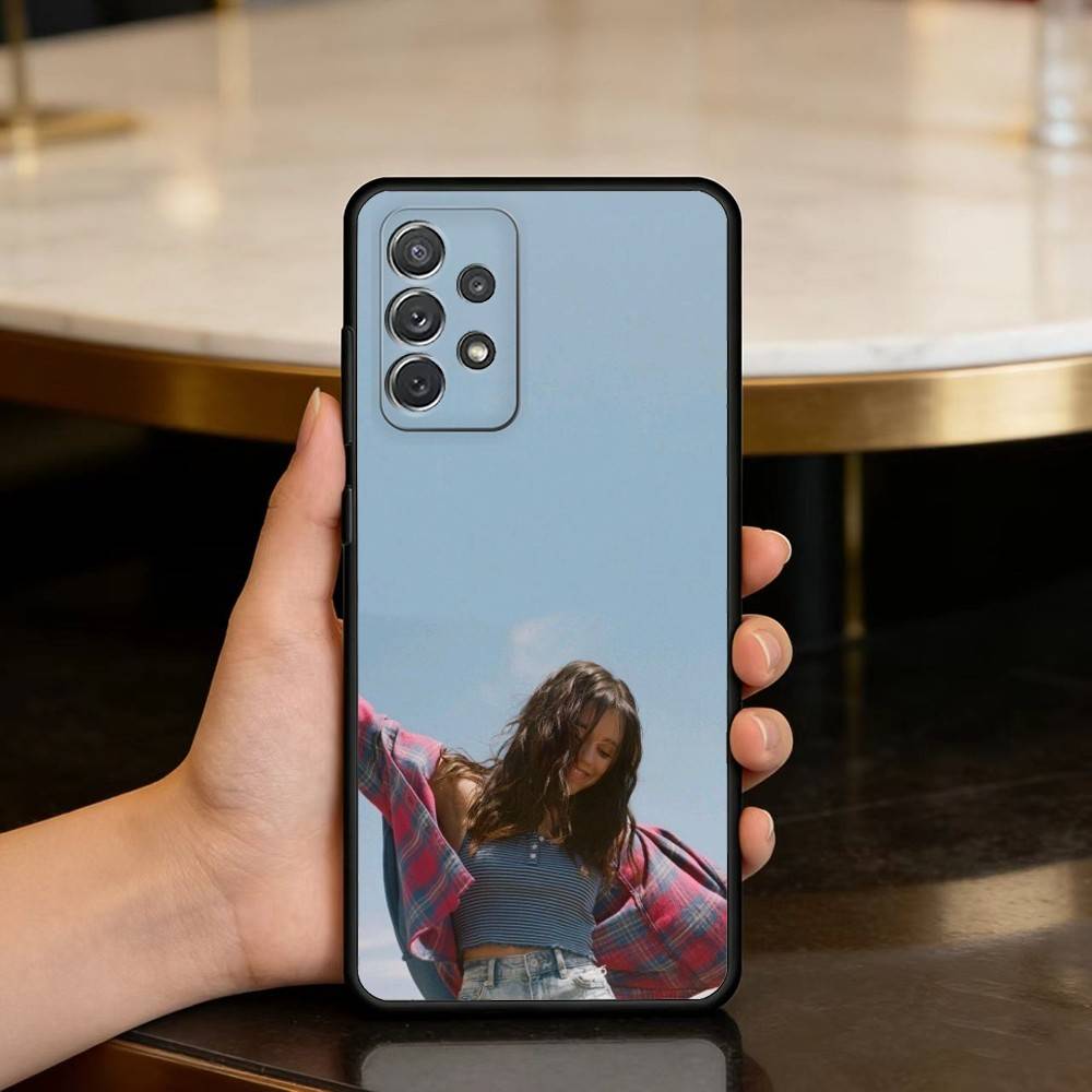 J-Jenna O-Ortega-GA Soft Silicone Black Cover Phone Case For Samsung Galaxy A73,A72,A71,A70,A53,A52,A51