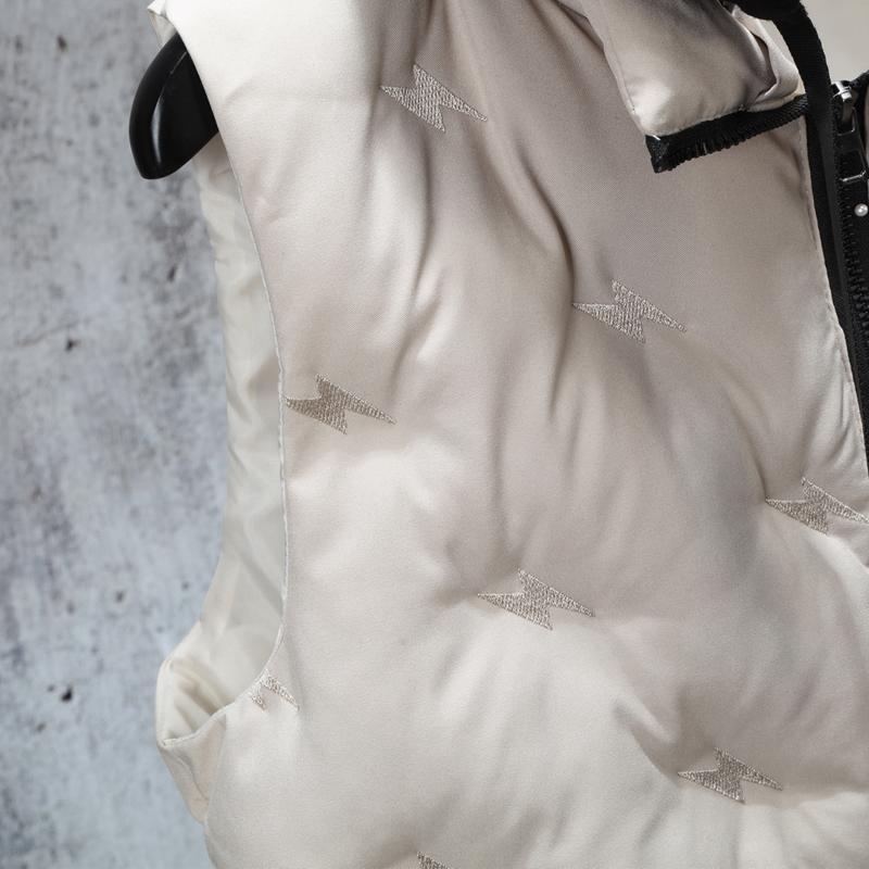 Мужские зимние куртки без рукавов с капюшоном, новая мода, осенний жилет на молнии, холодный жилет в корейском стиле, мужская верхняя одежда с вышивкой