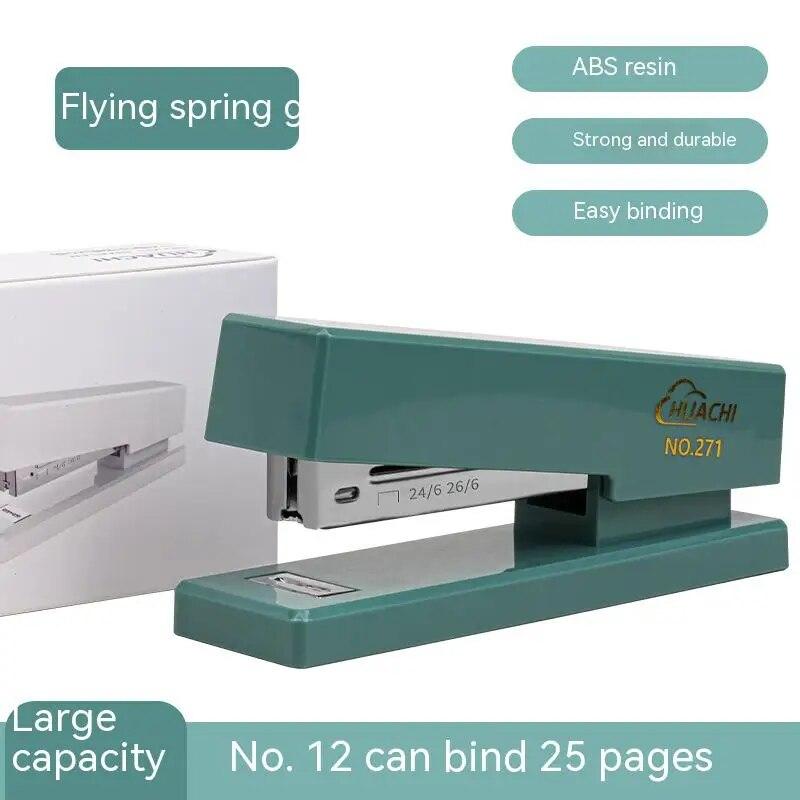 Fashion Stapler Desk Binding Binder Book Durable Paper Stapling Fashion Colors School Supplies Stationery Office Accessories