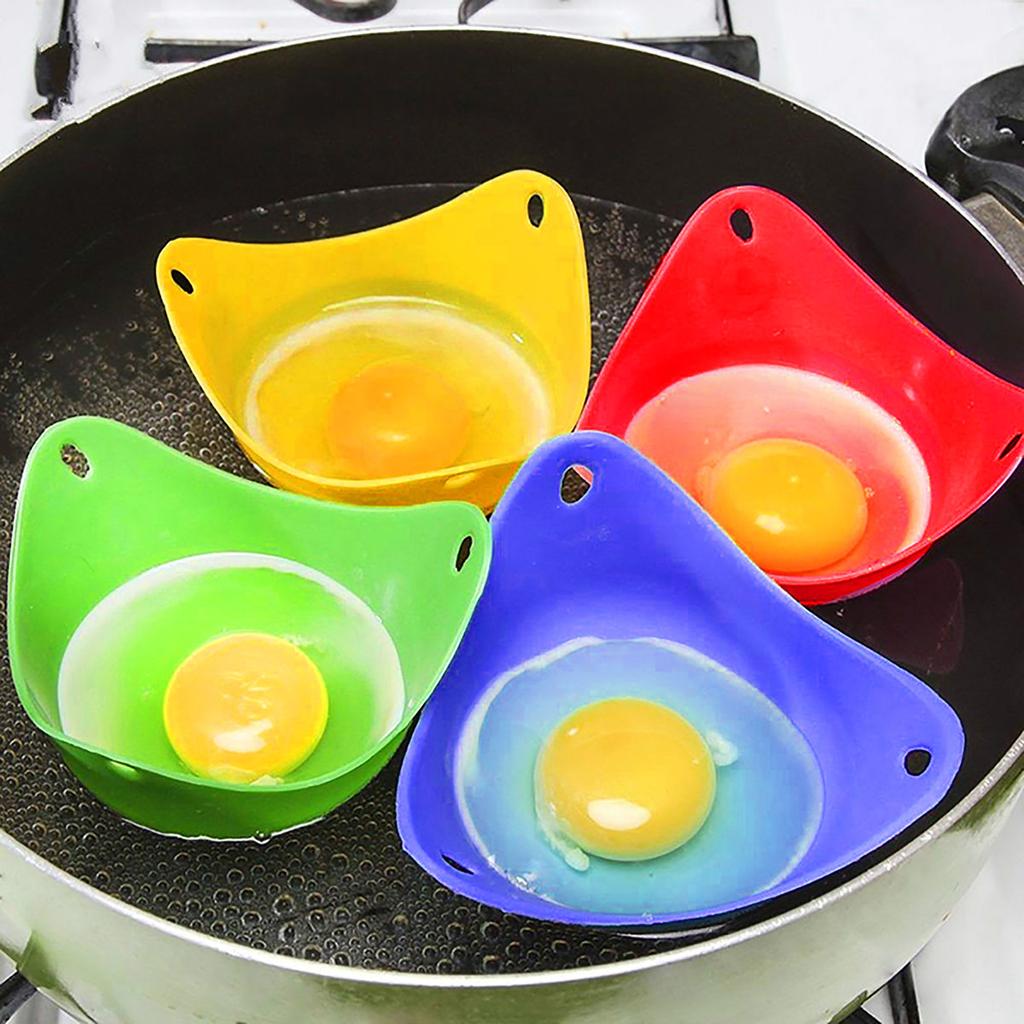 Egg Poachers Silicone Molds Cooker Tools Pancake Cookware Bakeware Steam Eggs Plate Tray Healthy Novel Kitchen Accessories ARI