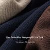 SEPTWOLVES Men's Winter Round Neck Wool Blend Sweater