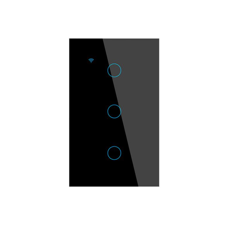1/2/3/4-канальный Wi-Fi умный выключатель со стеклянным экраном и сенсорной панелью, голосовое управление, беспроводные настенные выключатели, пульт дистанционного управления с нейтральным проводом