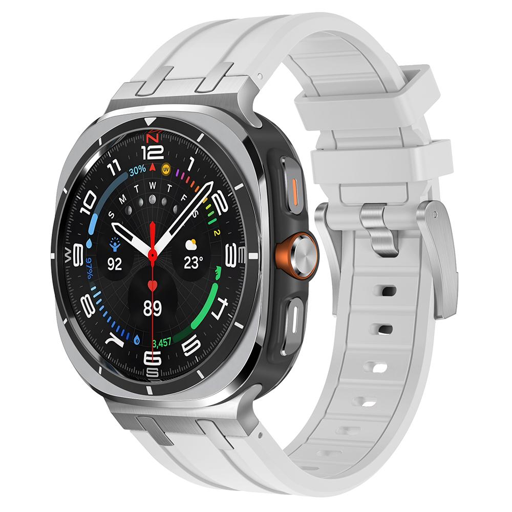 Роскошный спортивный ремешок из резины для Samsung Galaxy Ultra Watch 47 мм, силиконовый ремешок с изогнутым концом для samsung ultra 7 47 47MM, мужской браслет