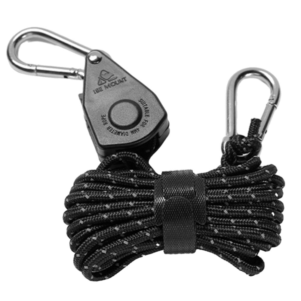 4M Кемпинговая палатка Крепежная веревка Регулируемый парашютный нейлоновый шнур Тентовый трос Трещотка Вешалка Блок Крюк Стяжной ремень