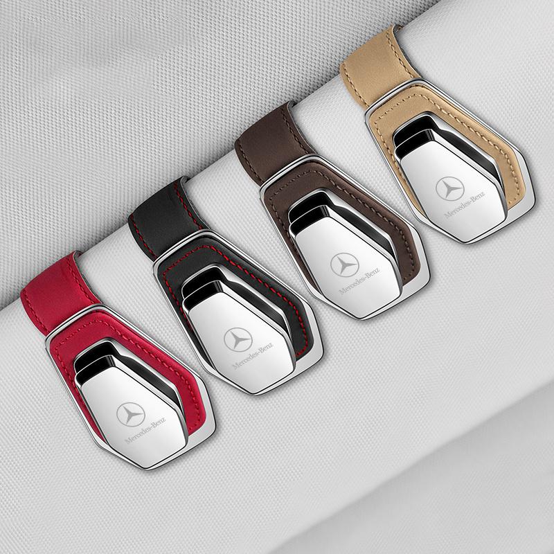VCJ1 Car Glasses Sun Visor Box Auto Sunglasses Clip Card For Mercedes Benz W203 W206 W220 W205 W211 W212 W201 W210 AMG