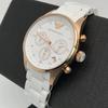 Emporio Armani AR5920 Белые спортивные женские часы