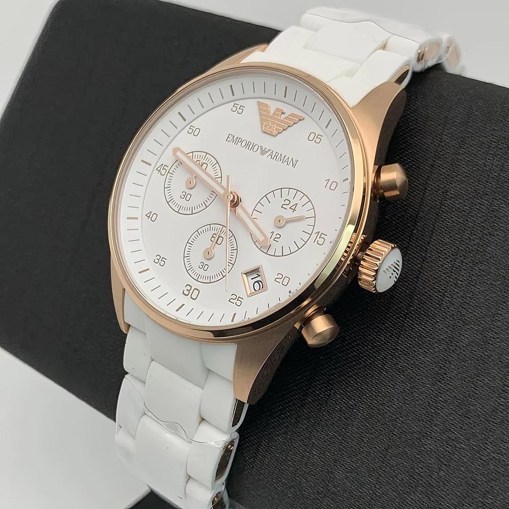 Emporio Armani AR5920 Белые спортивные женские часы