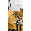 Industrial grease gun dual nozzle kit, suitable for excavators and trucks.