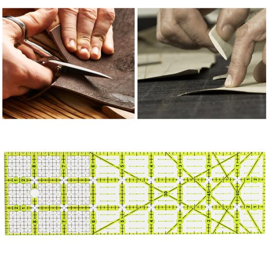 Полезная высокоточная прозрачная линейка для пэчворка, удобная эргономичная линия для квилтинга для портного