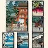 Vintage Japanese Ukiyoe Landscape Poster Print Hasui Kawase Art Canvas Painting Wall Picture For Living Room Oriental Home Decor