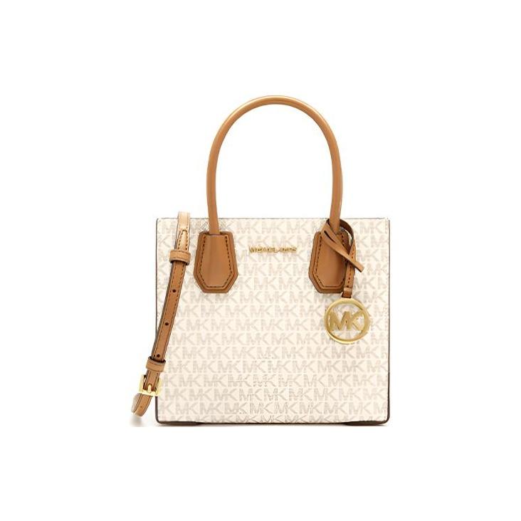 Michael Kors Mk Mercer Classic Винтажная Цветочная Гармошка Сумка Через Плечо Женская Сумка Через Плечо Ванильный 35S1GM9M2B-150
