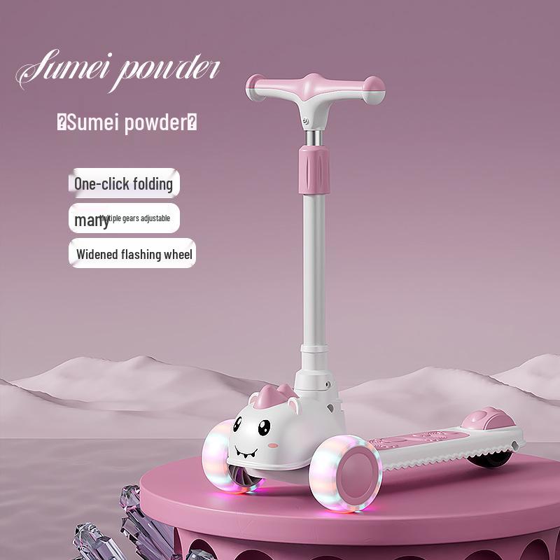 Детский складной самокат - Возраст 2-10 лет, для мальчиков и девочек