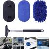 Телескопическая щетка для чистки автомобиля с длинной ручкой, швабра для мытья автомобиля, инструмент для чистки из микрофибры