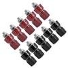 5 Pairs Binding Post Grounding Brass Nickel Plated M6 Thread Welding Power Terminal 0V‑380V