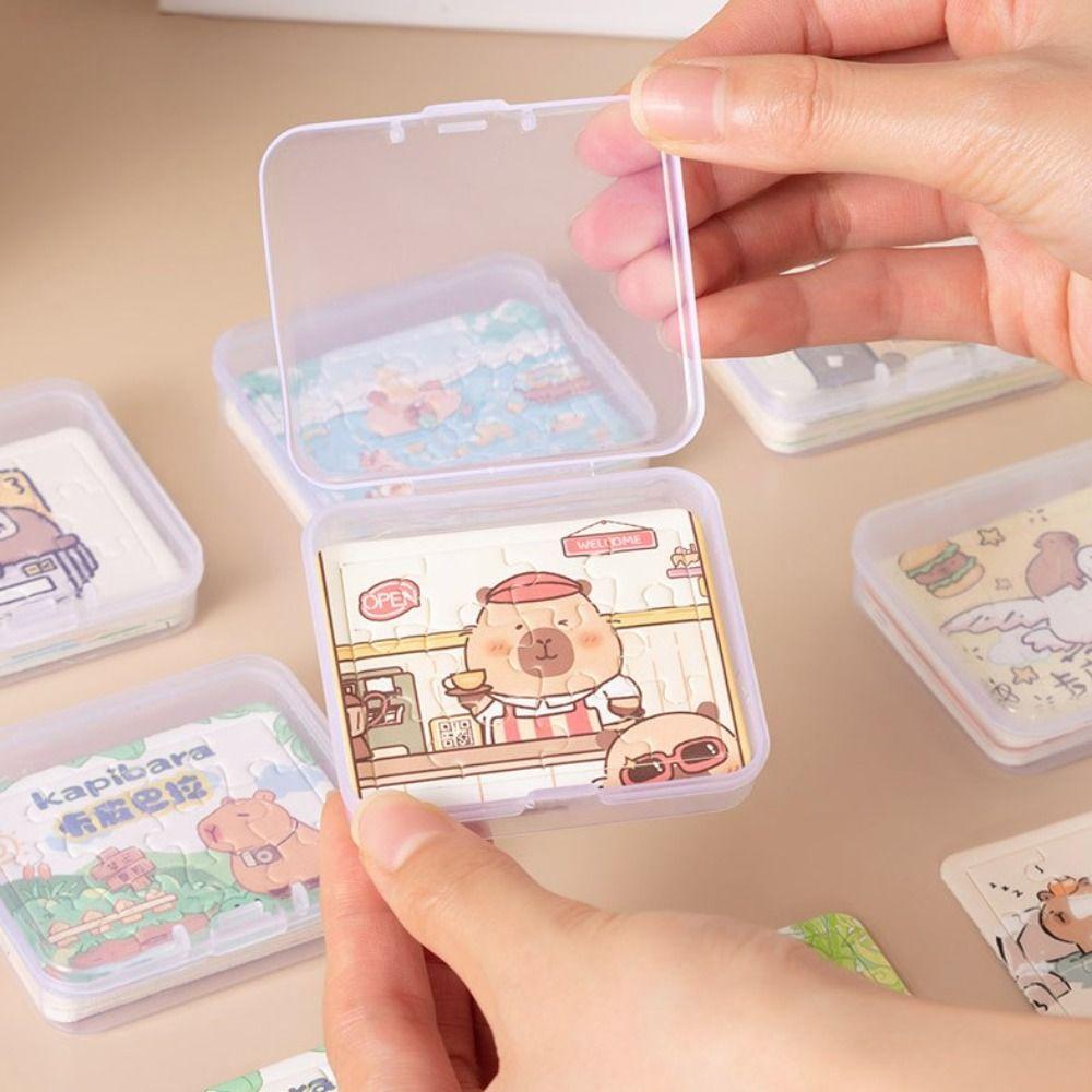 5 листов/в коробке интересный пазл капибара маленькие детские пазлы игрушки милые мини-пазлы игрушка