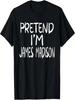 Pretend I'm James  Family Group Lazy Easy Halloween T-Shirt