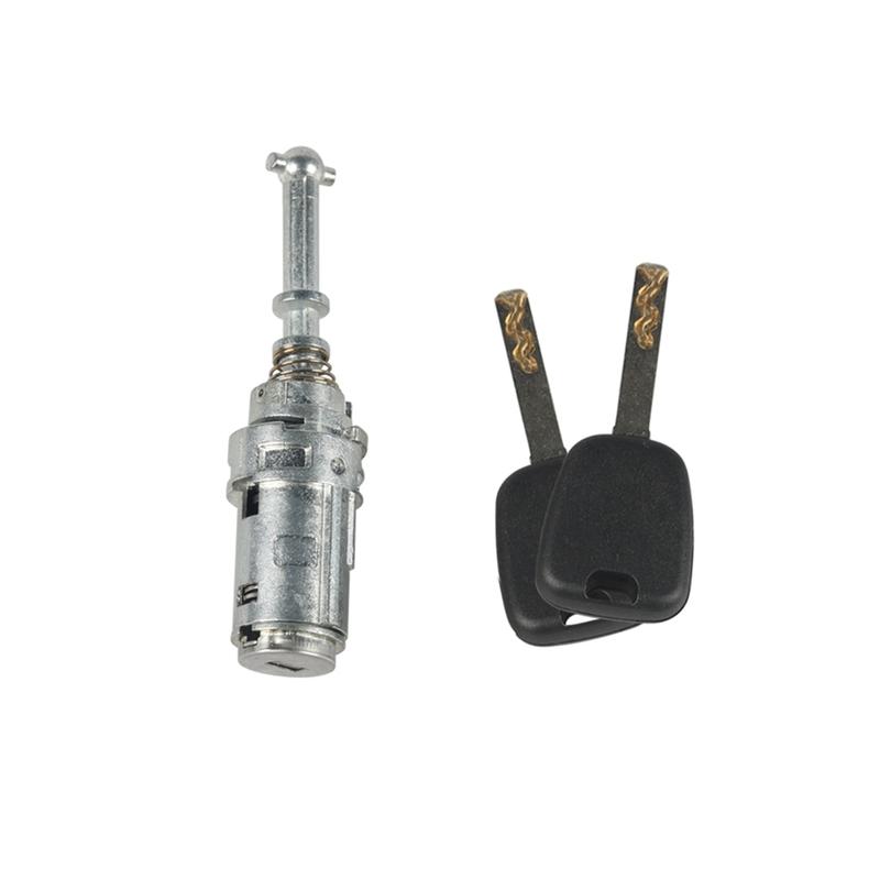 A13Z_Car Left Front Door Cylinder Lock with Key Kit for Citroen C2 C3