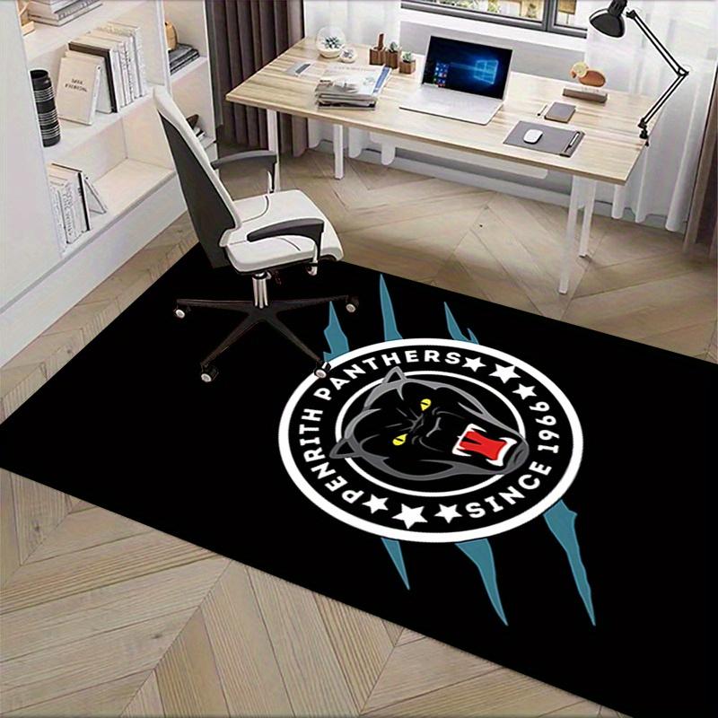 1pc Panther,Logo,Sports Office Carpet Soft Polyester Entrance Carpet Washable Non slip Machine Washa