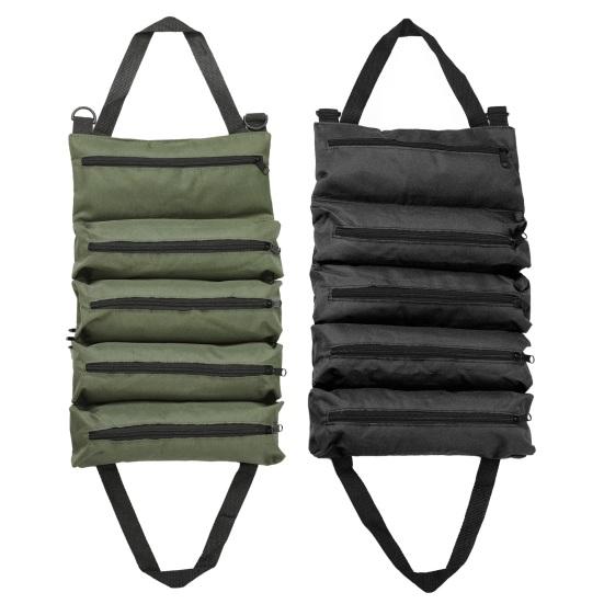 Сворачиваемая сумка для хранения инструментов Сверхпрочная ткань Оксфорд Водонепроницаемая Складная Портативная Сумка-органайзер для электрика Автомобильная Аппаратная Сумка для хранения инструментов